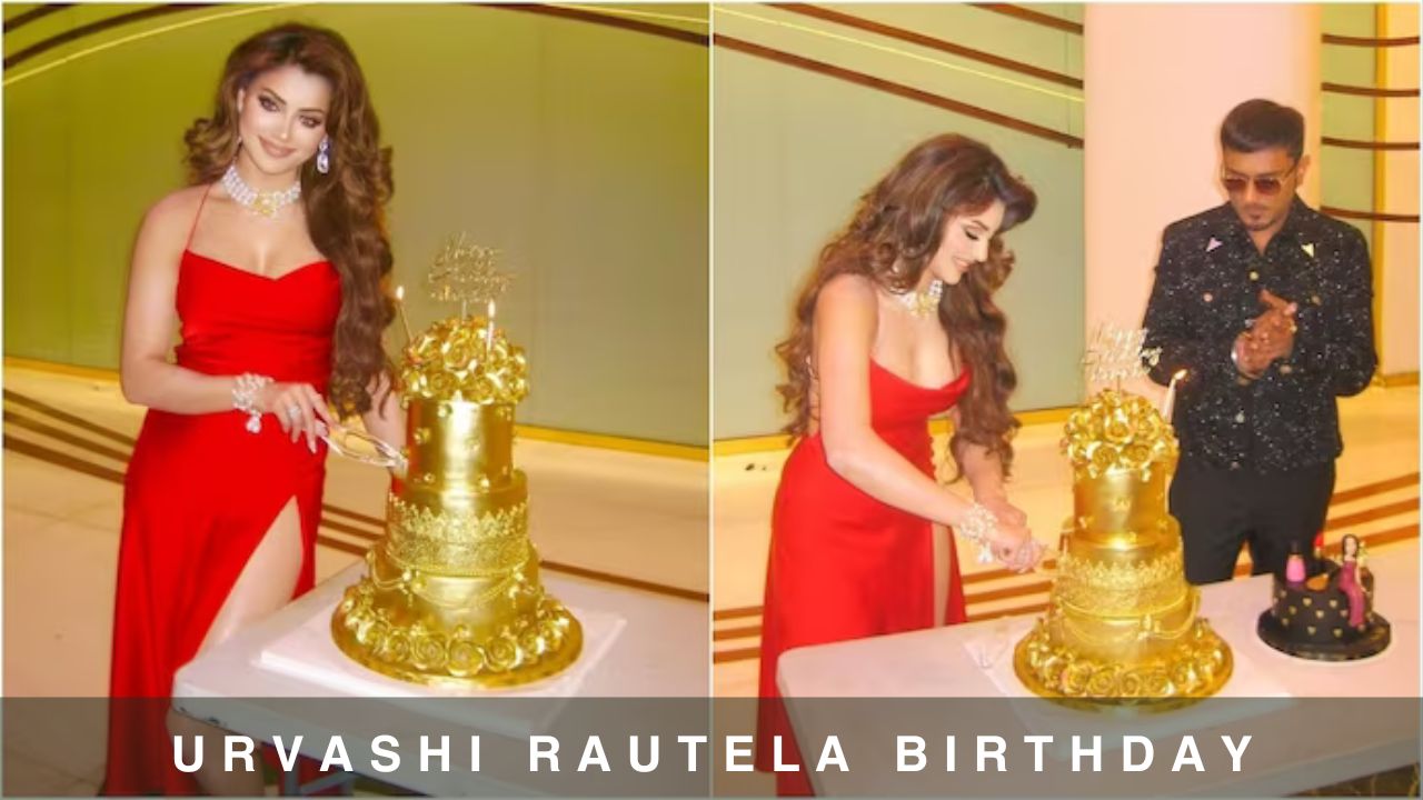 Urvashi Rautela Birthday - Yo Yo Honey Sigh Gifts 3Cr Gold Cake
